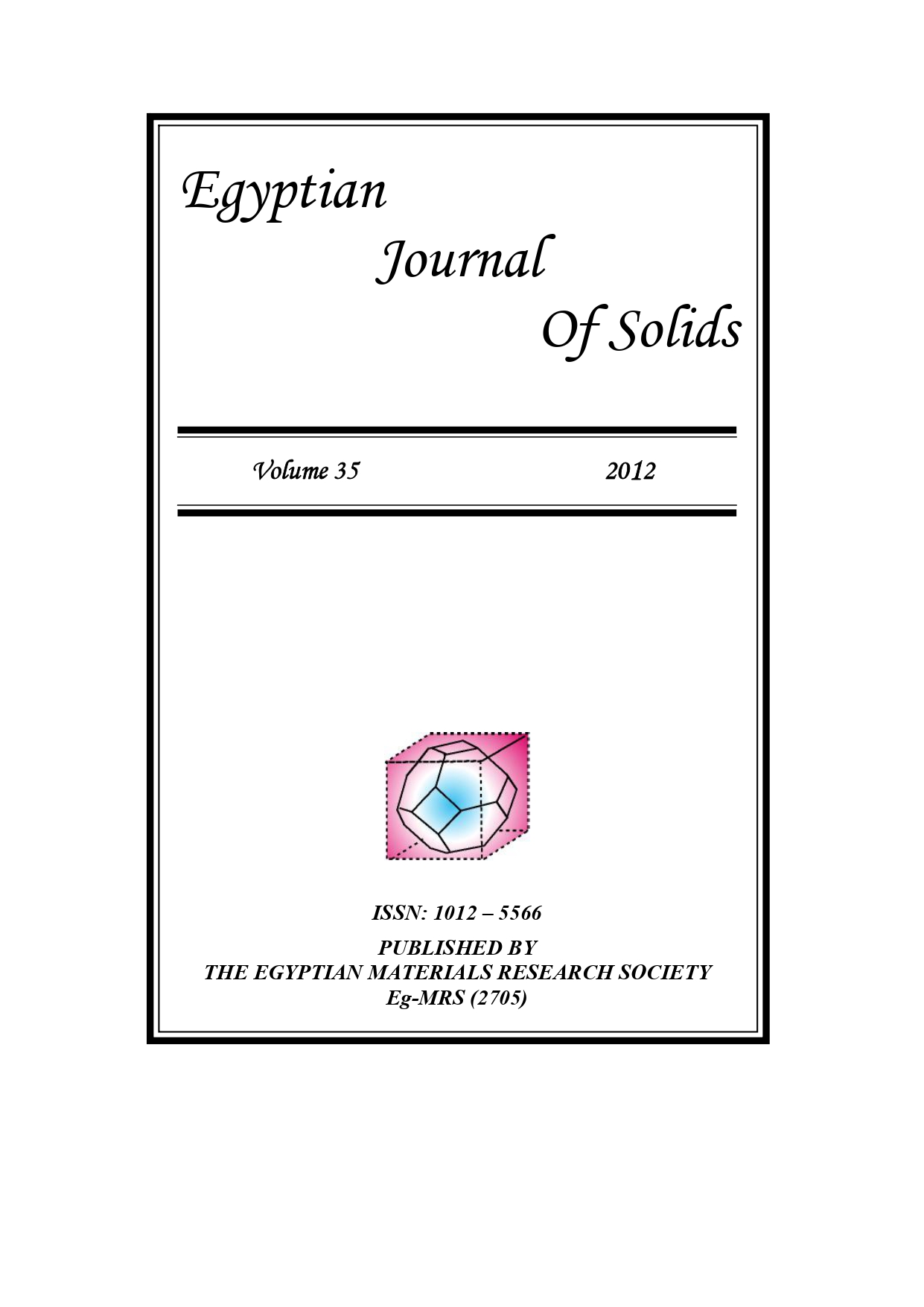 Egyptian Journal of Solids